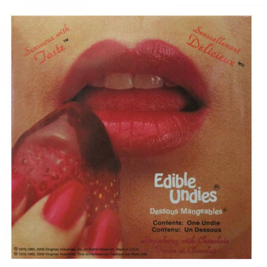 Edible Undies For Women - Strawberry Chocolate