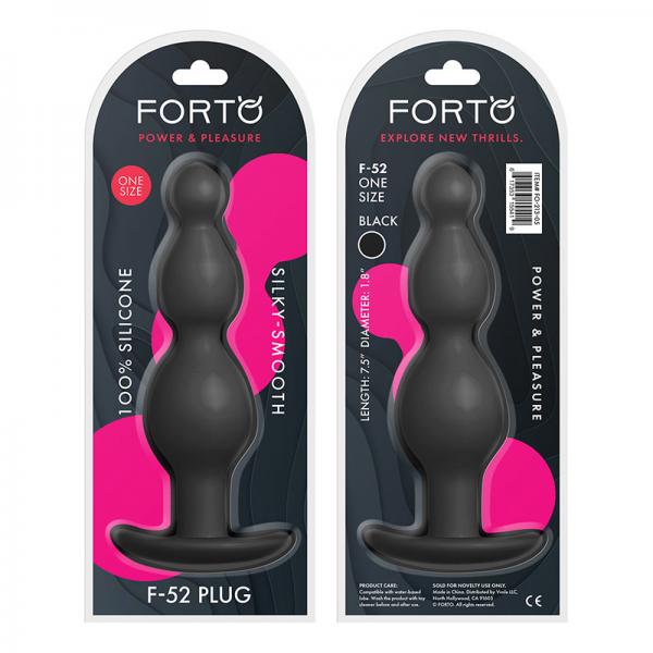 Forto F-52: Cone Beads Black