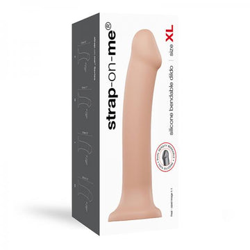 Strap-on-me Semi-realistic Dual Density Bendable Dildo Vanilla Size Xl