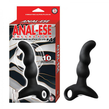 Anal-ese Collection Vibrating Alpha Plug #4 - Black