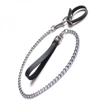 Kinklab Buckling Cock Ring And Chain Leash Set