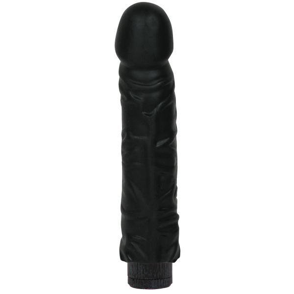 Quivering Cock 7 inches Black Vibrator