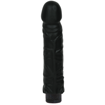 Quivering Cock 7 inches Black Vibrator