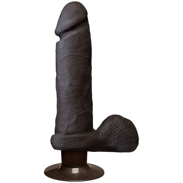 The Vibro Realistic Cock UR3 Vibrator 8 Inch - Brown