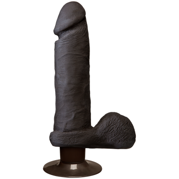 The Vibro Realistic Cock UR3 Vibrator 8 Inch - Brown