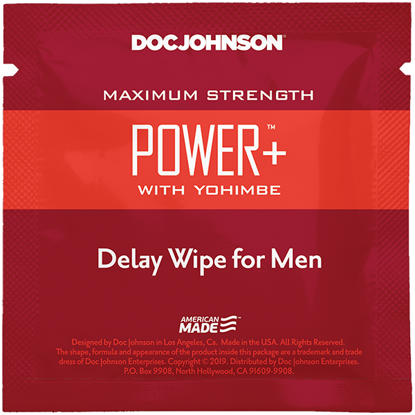 Power + Delay Wipes With Yohimbe 10 Pack