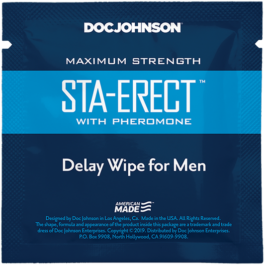 Sta-Erect Delay Wipes with Pheromone 10 Pack