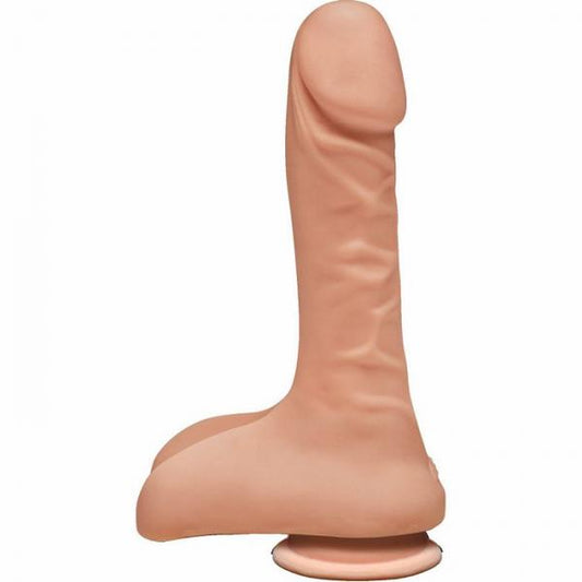 The D Super D 9 inches Dildo with Balls Vanilla Beige