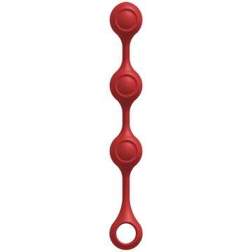 Kink Weighted Silicone Anal Balls Red