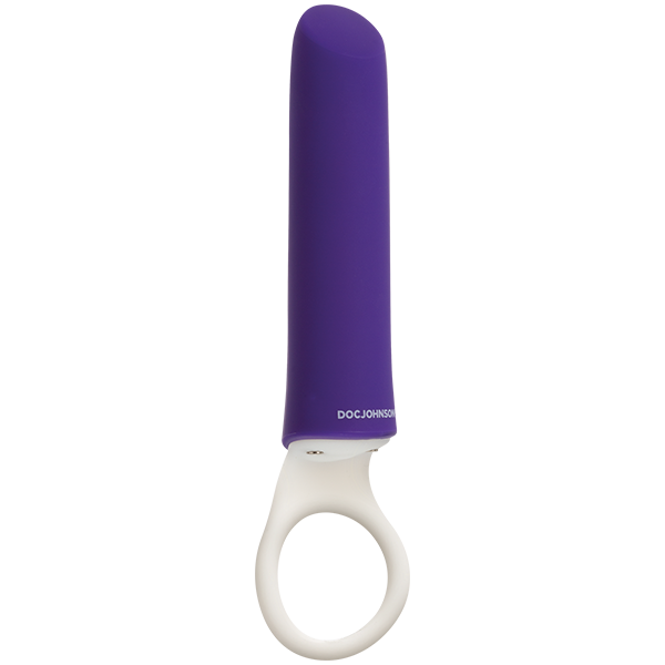 iVibe Select iPlease Silicone Grip Ring Purple White Vibrator