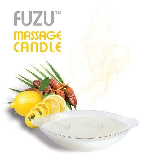 Fuzu Massage Candle Fiji Dates & Lemon Peel 4oz