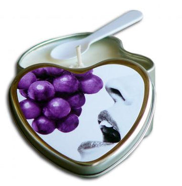 Edible Heart Candle - Grape