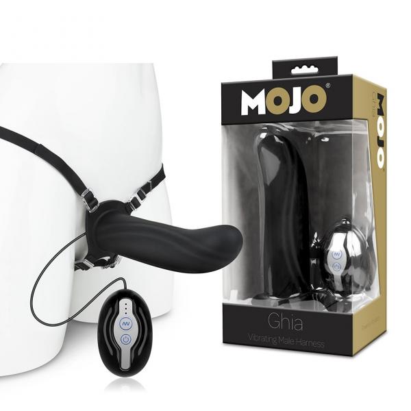 Mojo Ghia Vibrating Male Harness Black