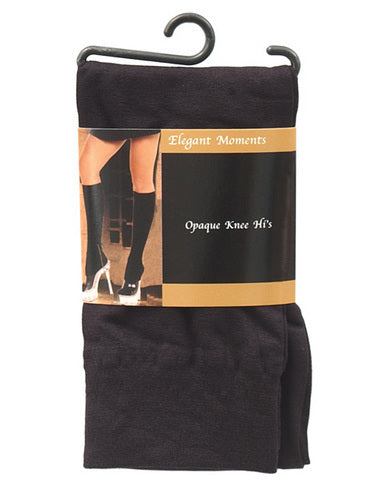 Opaque knee hi black o/s