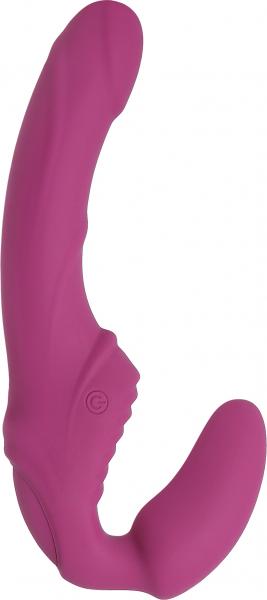 Eve&#039;s Vibrating Strapless Strap On Pink