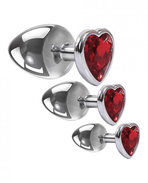 Three Hearts Gem Anal Plug Set