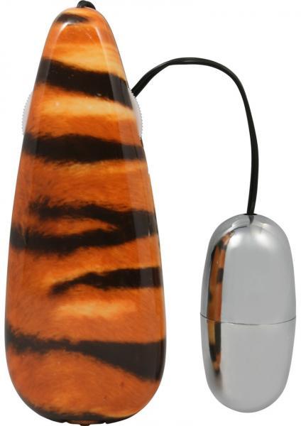 Primal Instincts Vibrating Egg - Tiger Print