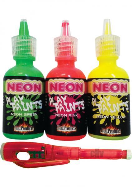 Neon Body Paints 3 Pack Carded