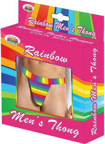 Rainbow Men&#039;s Thong One Size