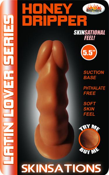 Honey Dripper Latin Series 5.5 inches Tan Dildo