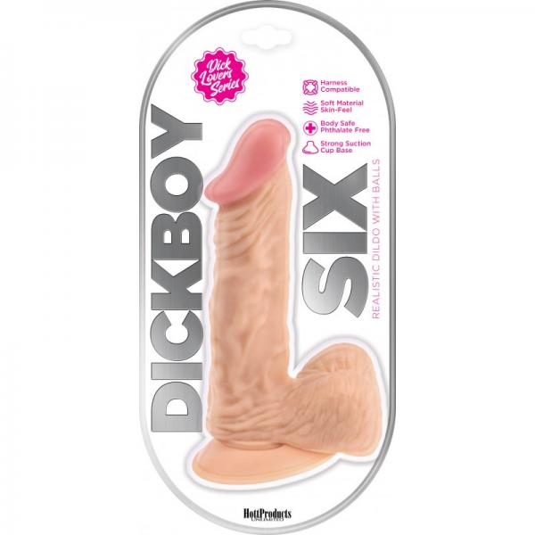 Dickboy 6 In Realistic Dildo W/ Balls