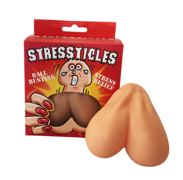 Stressticles Stress Relief Beige Squeeze Balls