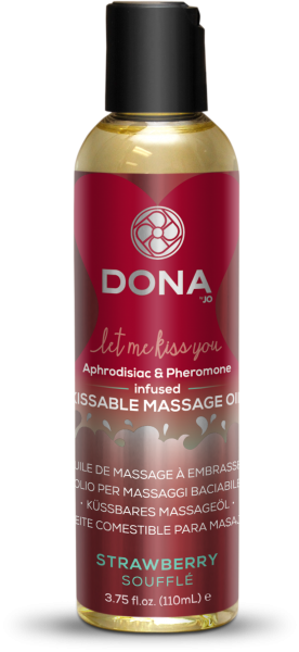 Dona Kissable Massage Oil Strawberry Souffle 3.75oz