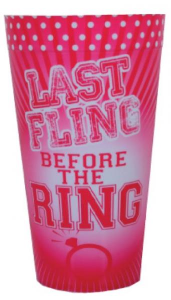 Last Fling Before The Ring Plastic Cup