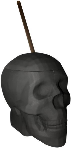 Black Matte Skull Cup 22 ounces Capacity