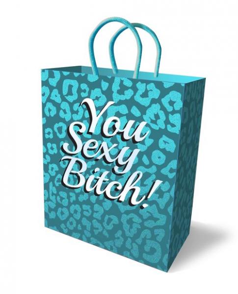 You Sexy Bitch Gift Bag Teal Blue 10 inches