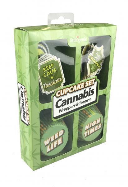 Cupcake Set Cannabis