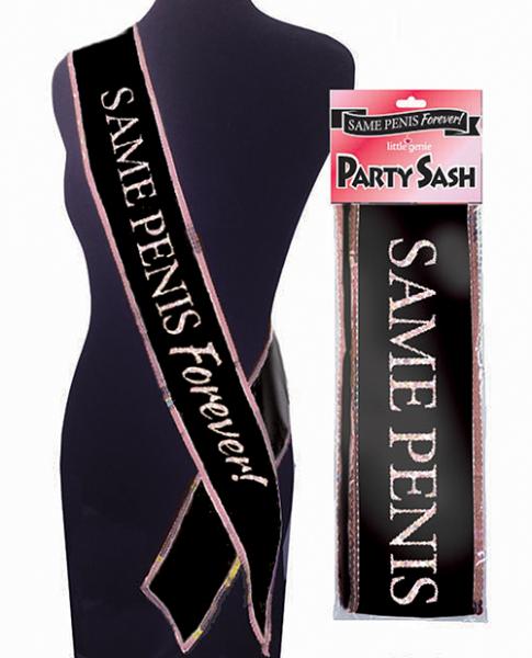 Same Penis Forever Sash Black O/S