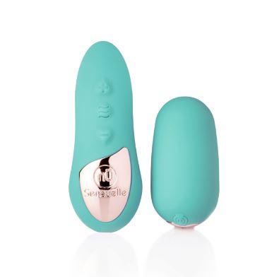 Sensuelle Remote Control Petite Egg Vibrator Teal Blue