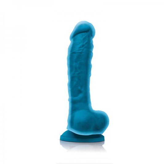 Colours Dual Density 8 inches Dildo Blue