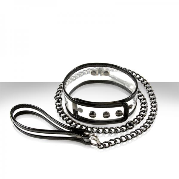 Bare Bondage Collar &amp; 18 Inches Leash