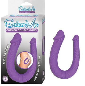 Seduce Me Curved Double Dong Purple