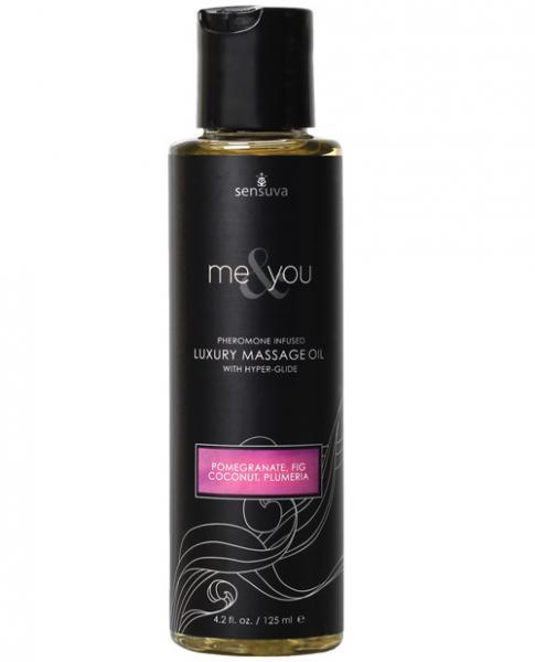 Me &amp; You Massage Oil Pomegranate, Fig, Coconut, Plumeria 4.2oz