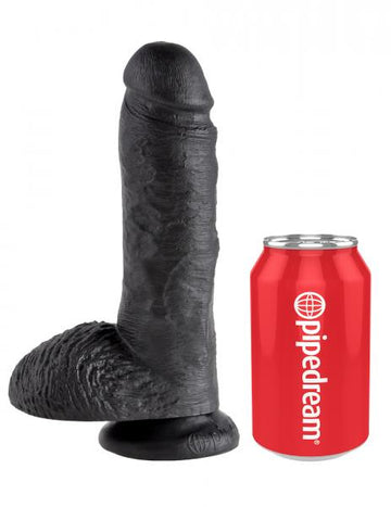 King Cock 8" Cock - Black