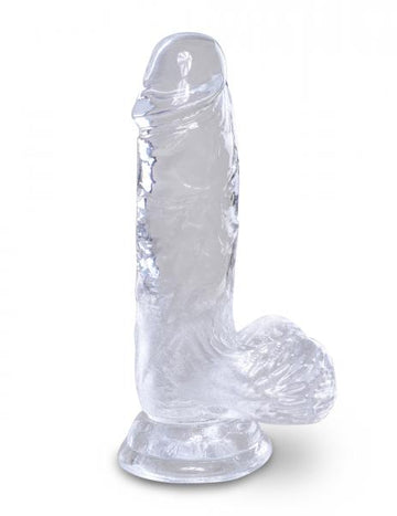 King Cock Clear 5 inches Cock with Balls