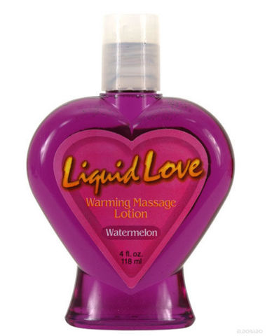 Liquid Love Warming Massage Lotion Watermelon 4oz