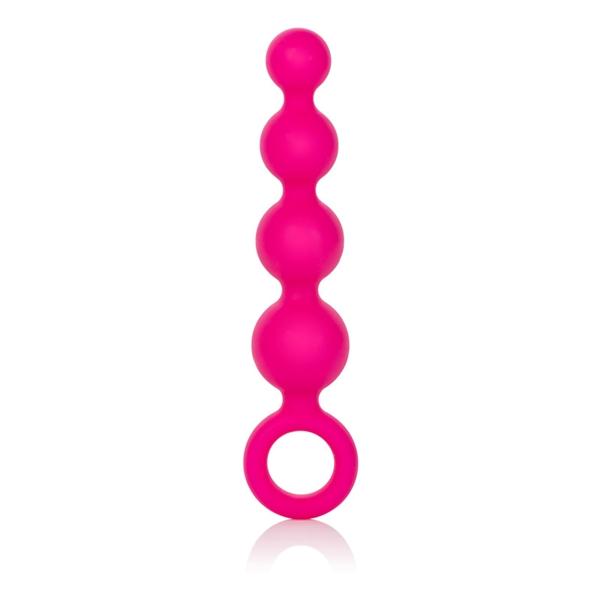 Coco Licious Silicone Booty Beads Pink 4.5 Inch