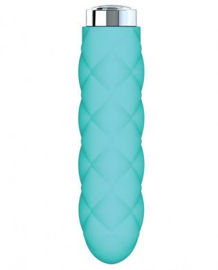 Charms Plush Silicone Vibrator Waterproof - Blue