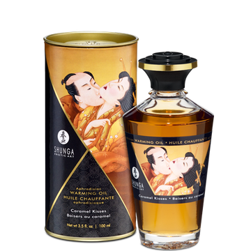 Shunga Warming Massage Oil Caramel 3.5 fluid ounces