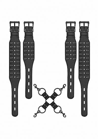 Ouch! Skulls &amp; Bones Hogtie With Skulls Black