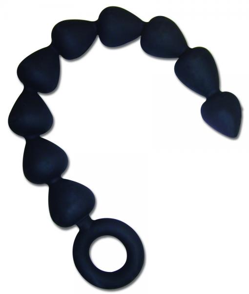 Sex &amp; Mischief Silicone Anal Beads Black