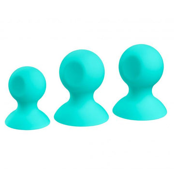 Cloud 9 Health &amp; Wellness Nipple &amp; Clitoral Massager Suction Set Teal