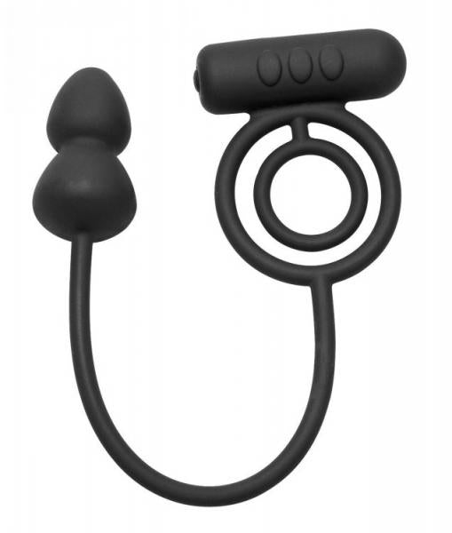 Voyager Vibrating C Ring &amp; Anal Stimulator