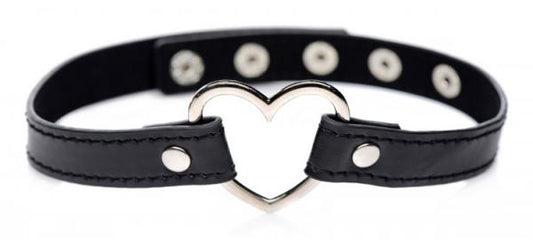 Dark Heart Chrome Heart Black Choker O/S